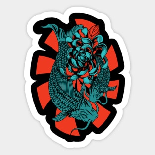 Traditional Koi Fish Sticker